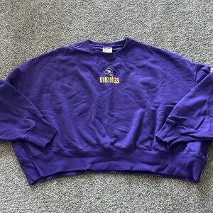 Nike Women's Minnesota Vikings Cropped Crewneck Sweatshirt XL